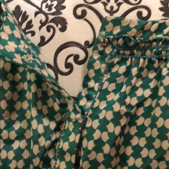 Green and beige dress - Picture 5 of 8